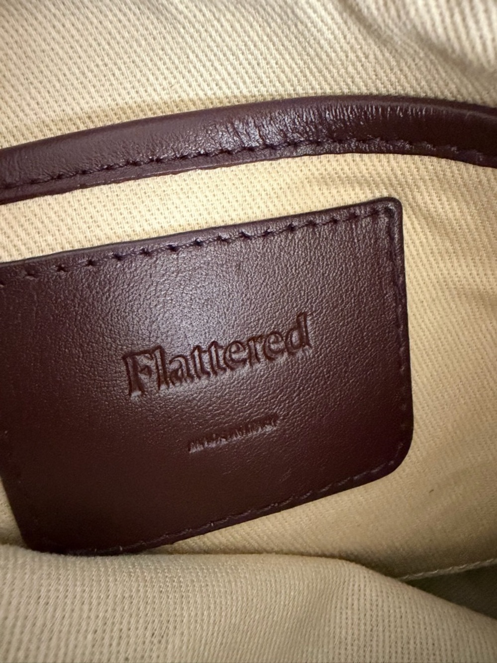 Flattered Irma Shoulder Bag Leather Burgundy - Picture 12 of 14